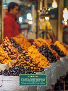 Dried fruits in Persian market